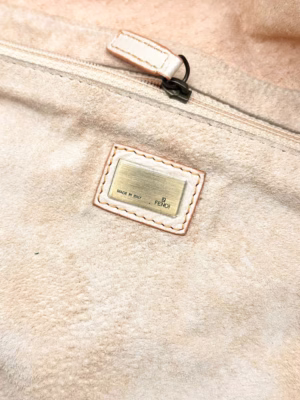 Fendi Maxi Baguette Whipstitch Crossbody Bag