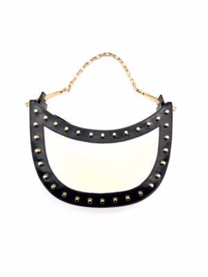 Fendi Studded Halfmoon Bag